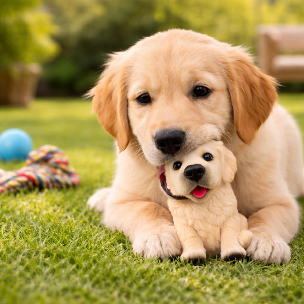 MADPET Sesli Köpek Oyuncağı – Havlayan Köpek Figürü, Ses Çıkaran İnteraktif Evcil Hayvan Oyuncağı, Kedi ve Köpekler İçin Eğlenceli Oyun Arkadaşı, Dikkat Çekici Pilli Köpek Modeli