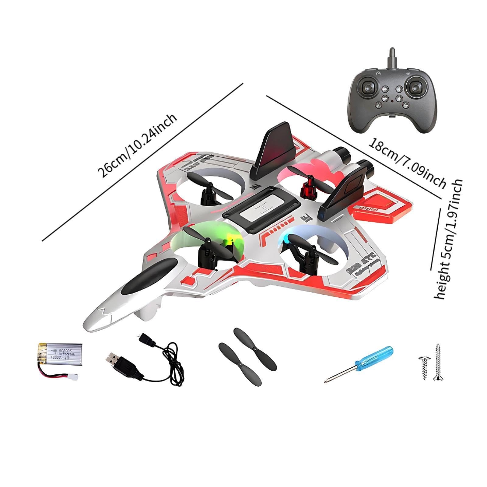 1 Avión de Juguete RC de Espuma con Control Remoto, Luces LED, Función, Material EVA, Adecuado para Niños Entusiastas, Blanco 1 Batería 300
