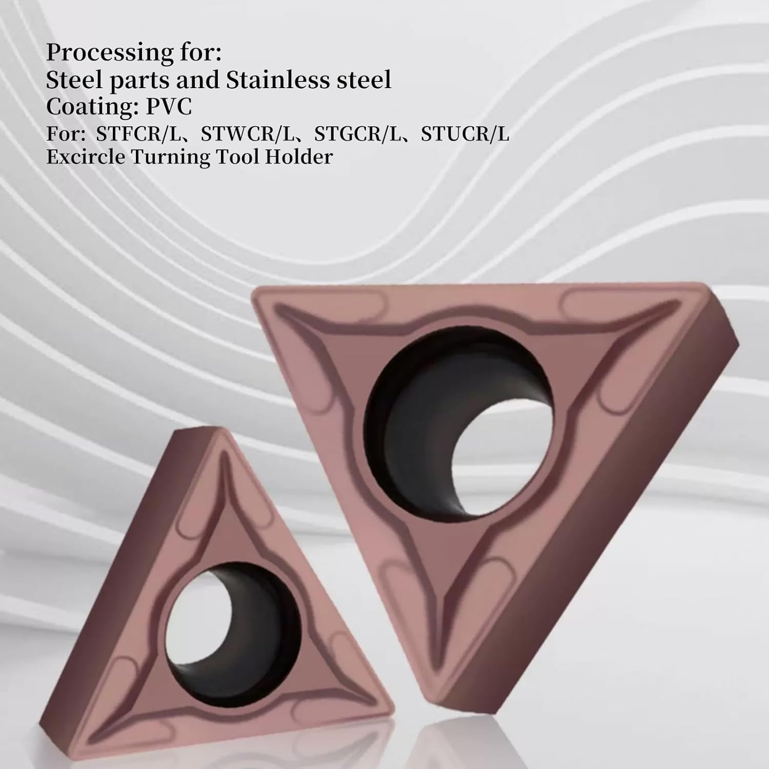 20PCS TCMT16T304(TCMT32.51)Carbide Turning Inserts for CNC Lathe Cutting Tools, Turning Inserts Cutting Tools for Steel Parts and Stainless Steel for Metal Cutting Cutter bar (20PCS TCMT16T304 bronze)