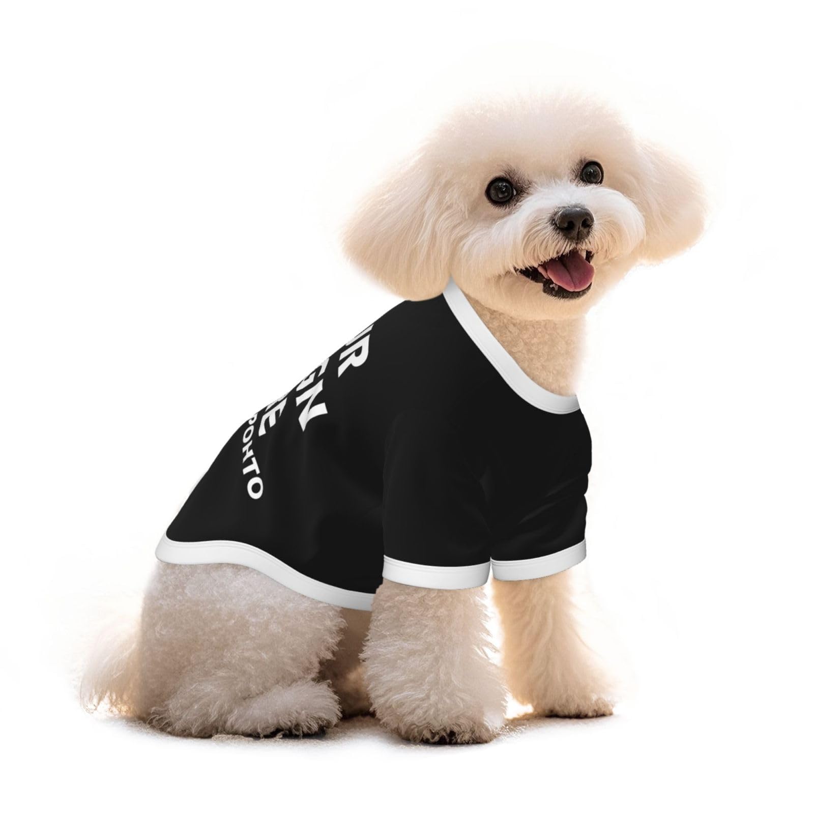 Custom Dog Coat T-Shirt – Personalized Cotton Pet Clothes with Text, Logo or Image, Fun Puppy Outfit, Small Dog Vest, Unique Custom Apparel & Gift for Pet Lovers M