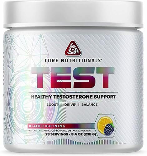 Core Nutritionals Prueba de platino, incluye 0.13oz de ácido D-aspártico de calcio, apoya niveles saludables de testosterona, 28 porciones (rayo