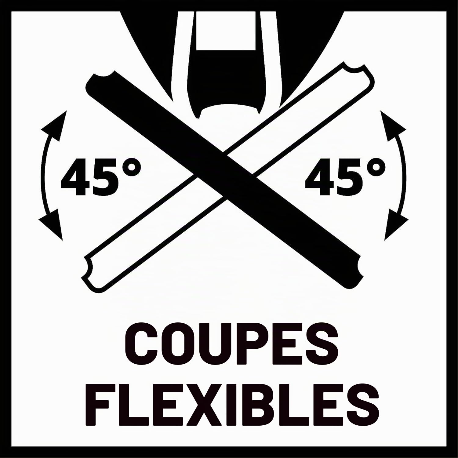Einhell Scie sauteuse pendulaire TC-JS 80/1 (550 W, Régime 1000-3000 trs/min, Capacité de coupe bois/acier/plastique : 80/10/20 mm, Coupe en biais 45° maximum)