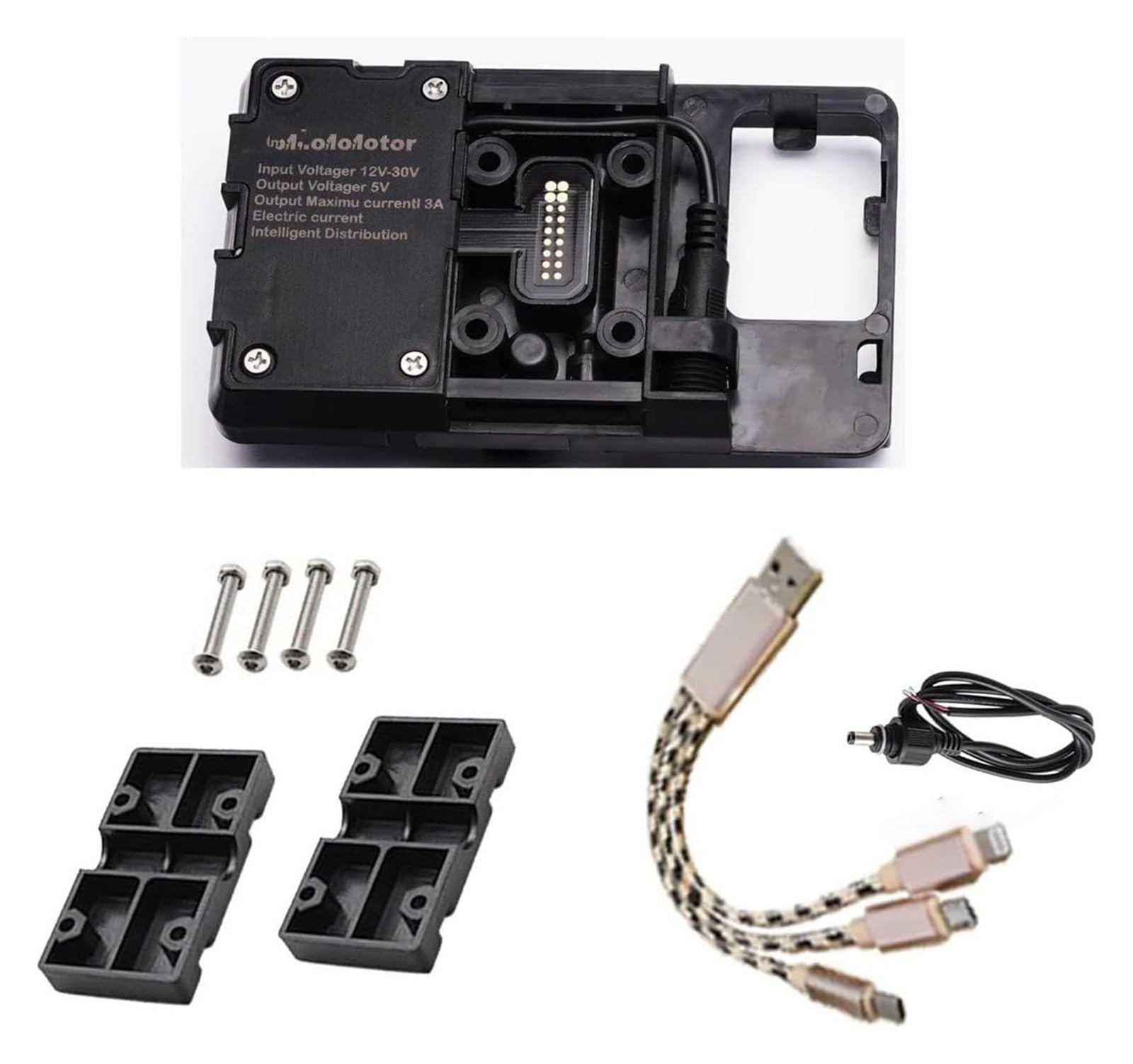Soporte GPS para teléfono para BMW para R1200GS para LC&Adventure para S1000XR/RS ESPYN Soporte GPS para Móvil para Motocicleta GS con Doble USB
