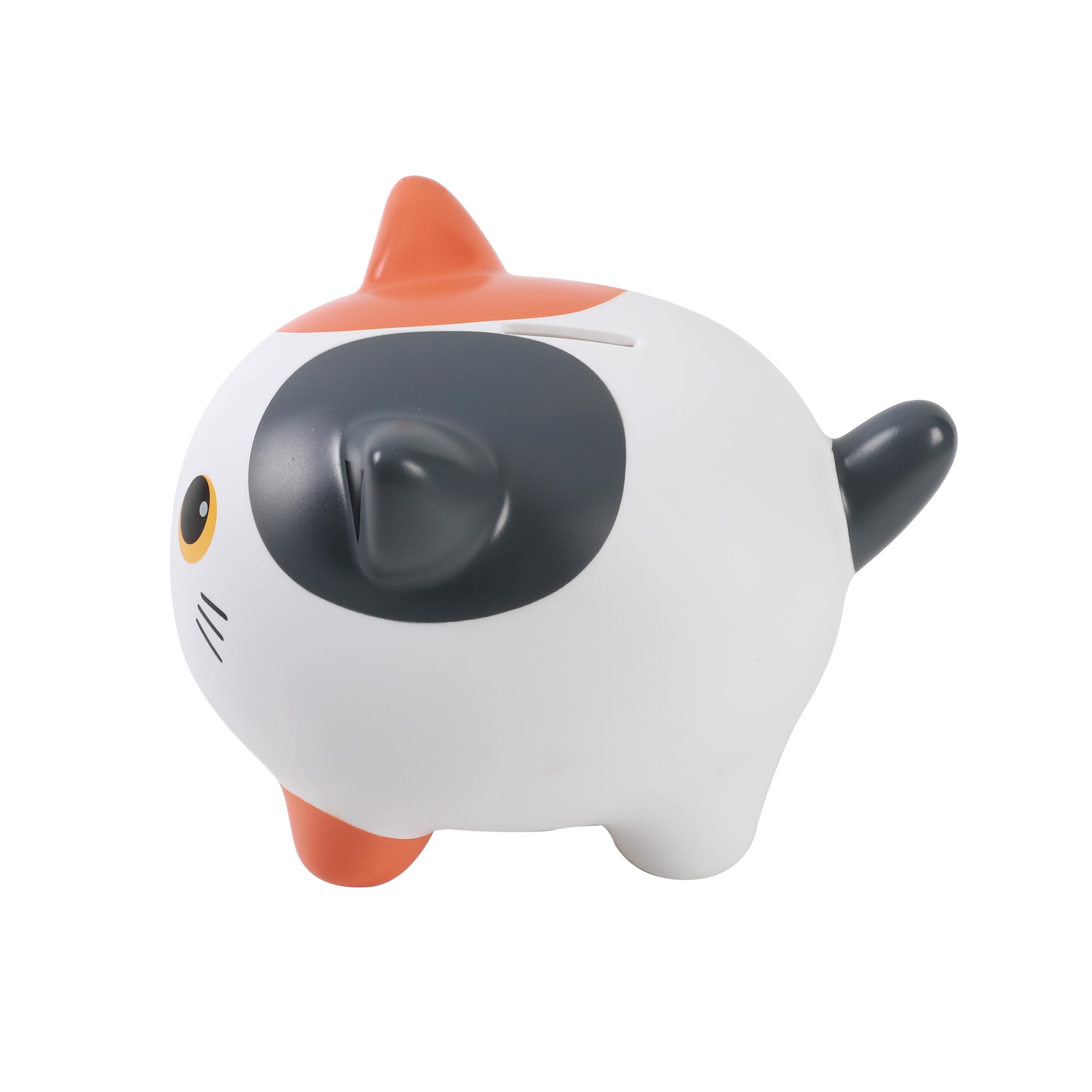 I-TOTAL® - Funny Decorative Money Box/Money Bank in Durable Plastic (ORANGE CAT) - Image 3