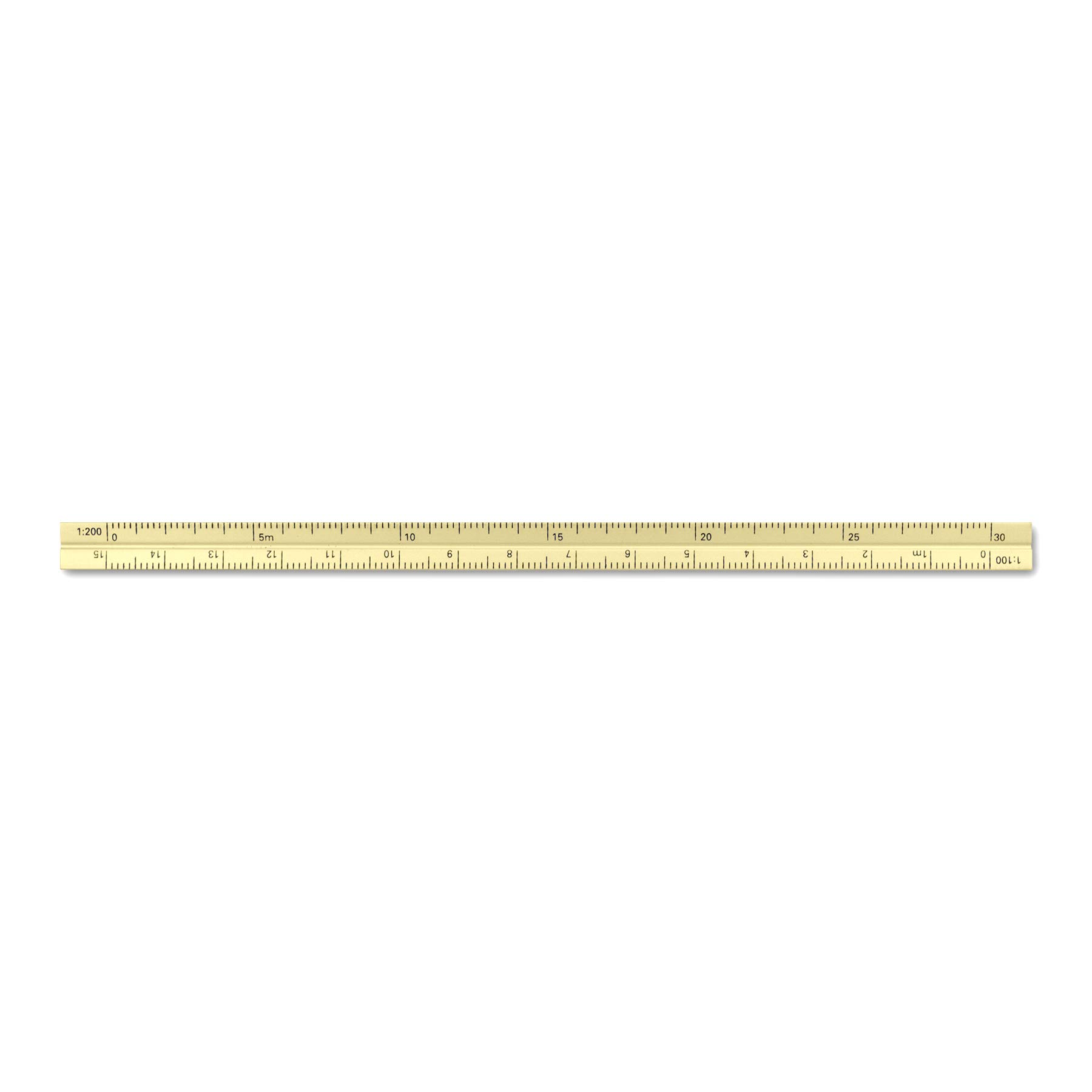 Alumicolor Aluminum Architect - Báscula métrica de bolsillo, 15 cm, color dorado