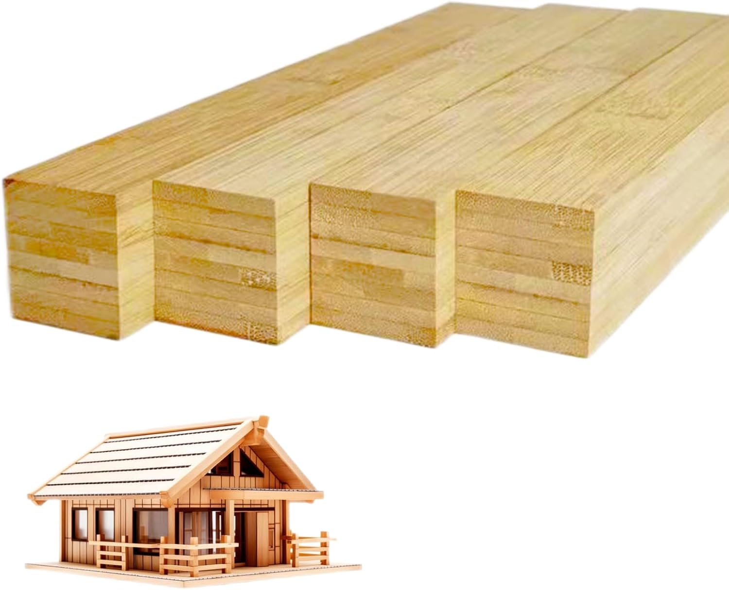 3/4 x 12 inch 25 pcs square dowel rods wood sticks wooden dowel rods - unfinished bamboo sticks - for crafts,home decor, model making and diyers 3/4 x 12 inch square 25