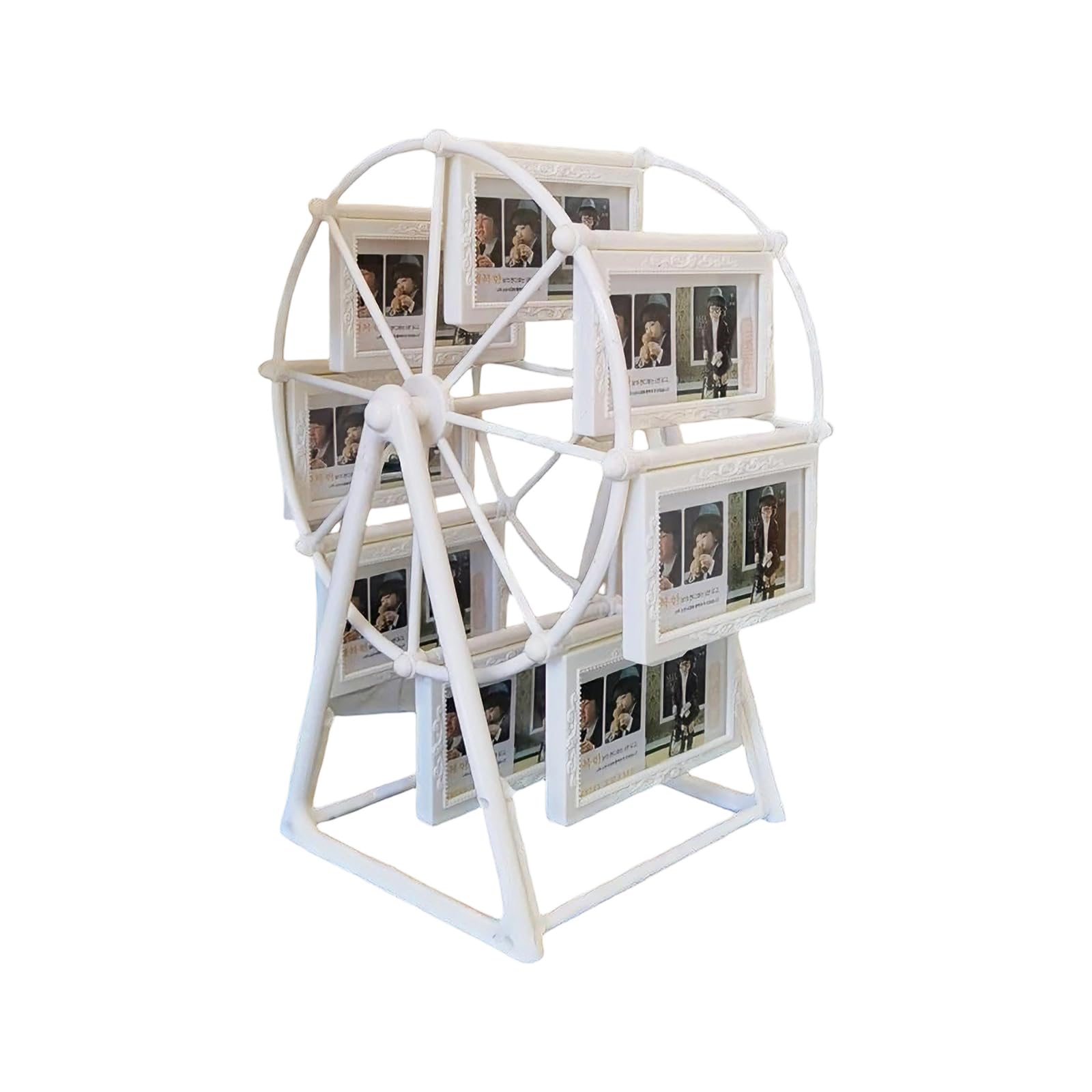 Rotating Third Wheel Picture Frame Carousels Picture Frame Desktop Decorations for Home Photo Display Photo Display