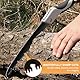 EFUTURETIME Holzbohrer Manuell Bushcraft, φ25x160mm, Schlangenbohrer Outdoor aus Stahl mit Braune Ledertasche & 180mm Klappsäge, Holz Handbohrer Bushcraft Set für Holzbearbeitung Survival Tool Camping