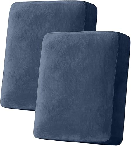 Miniatura 93 de Funda para sofá, funda de cojín de terciopelo elástico de 2 piezas, funda elástica lavable para asiento o respaldo, fundas de asiento de sofá para
