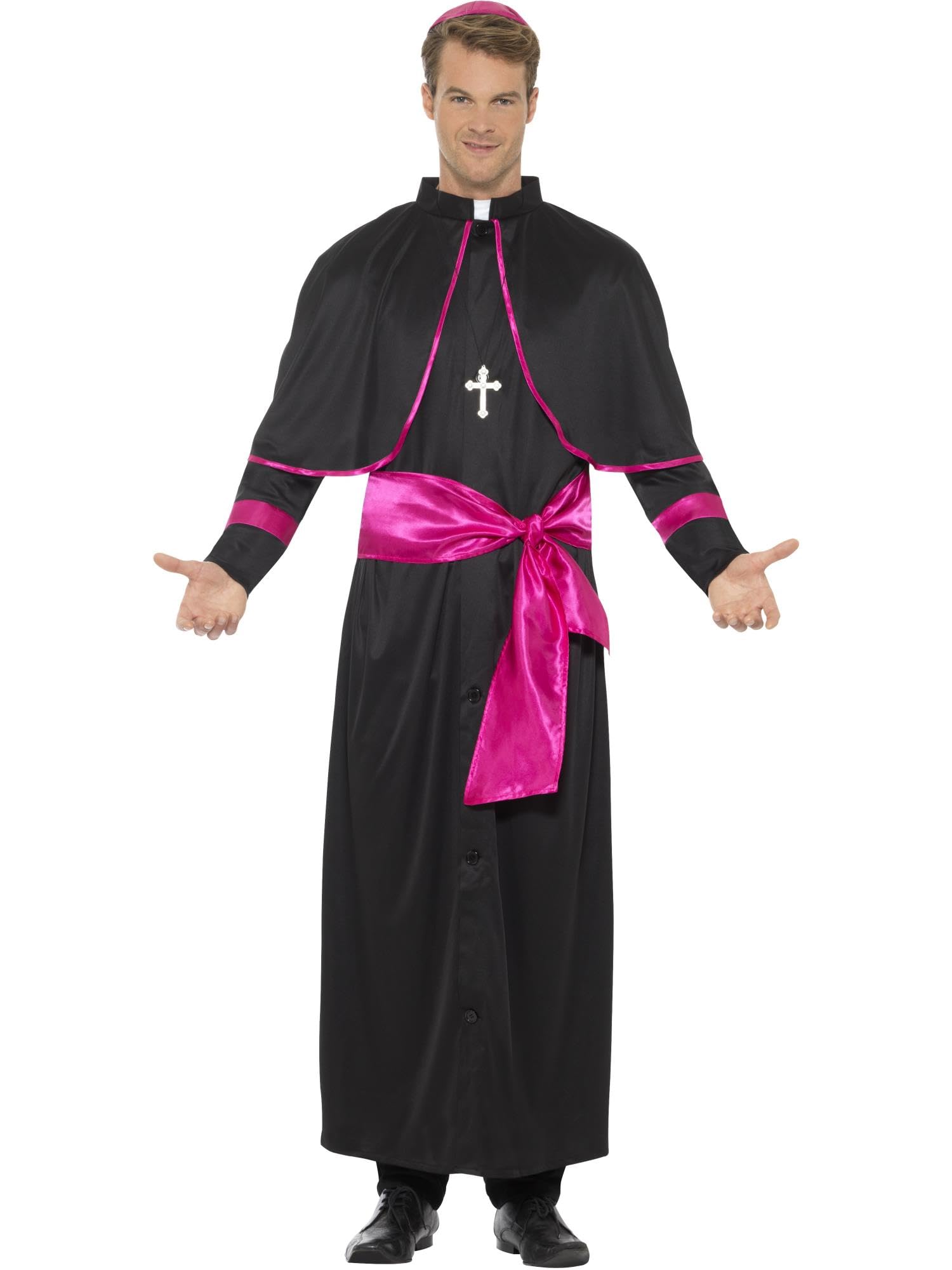 Smiffys Men's Black Cardinal Costume
