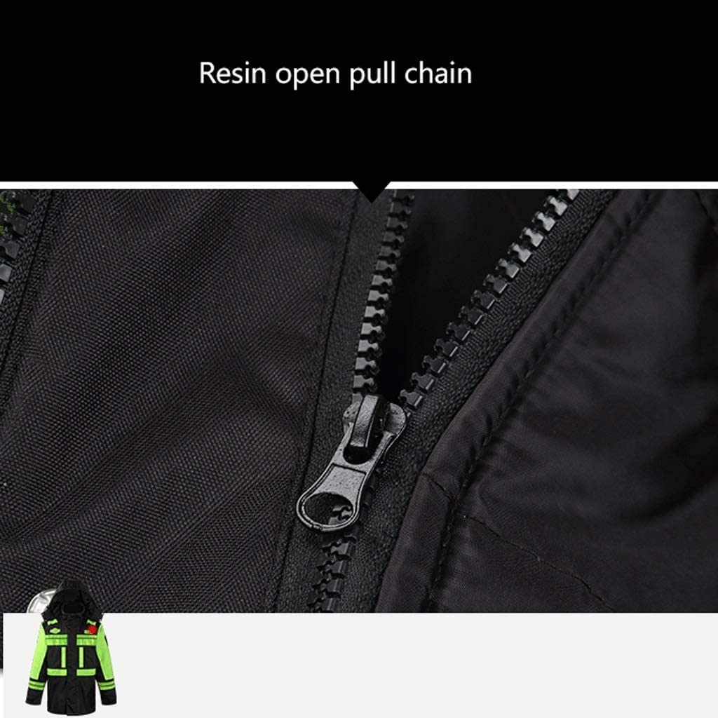 Chaleco Reflectante Traje reflectante impermeable, chaqueta de color negro de color negro oxford Chalecos De Seguridad