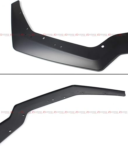 Miniatura 3 de Textura acabado negro Performance Pack Style Add-on parachoques delantero divisor de labio compatible con Ford Mustang GT Ecoboost 2018-2023