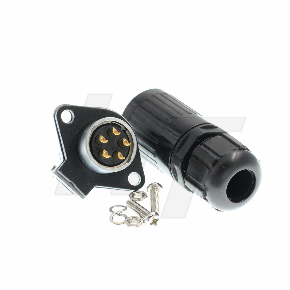 HangTon HP20 5 Pin Power Connector Cable Female Plug Male Socket Waterproof for Automotive Marine Devices Machines