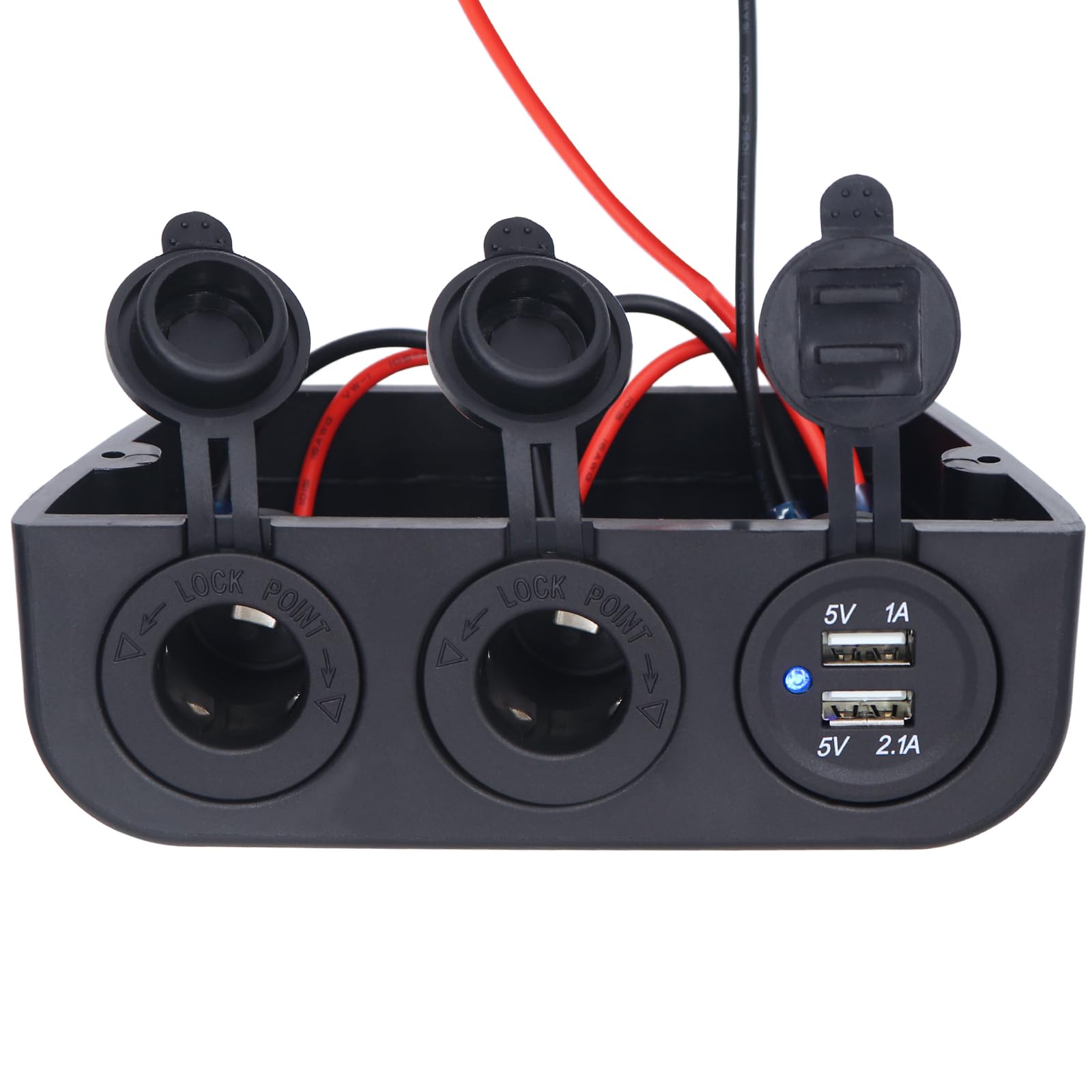 Adaptateur Double Allume-cigare 12V/24V - Prise Double Pour Voiture, Camion, Camping-car