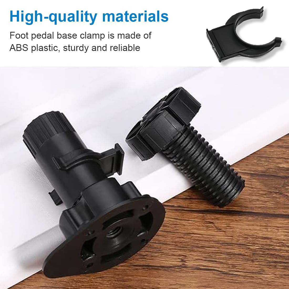 8 Ganci Piedistallo Cucina In ABS - Clip Per Zoccolo Mobili, Fissaggio Battiscopa Nero - Foto 8