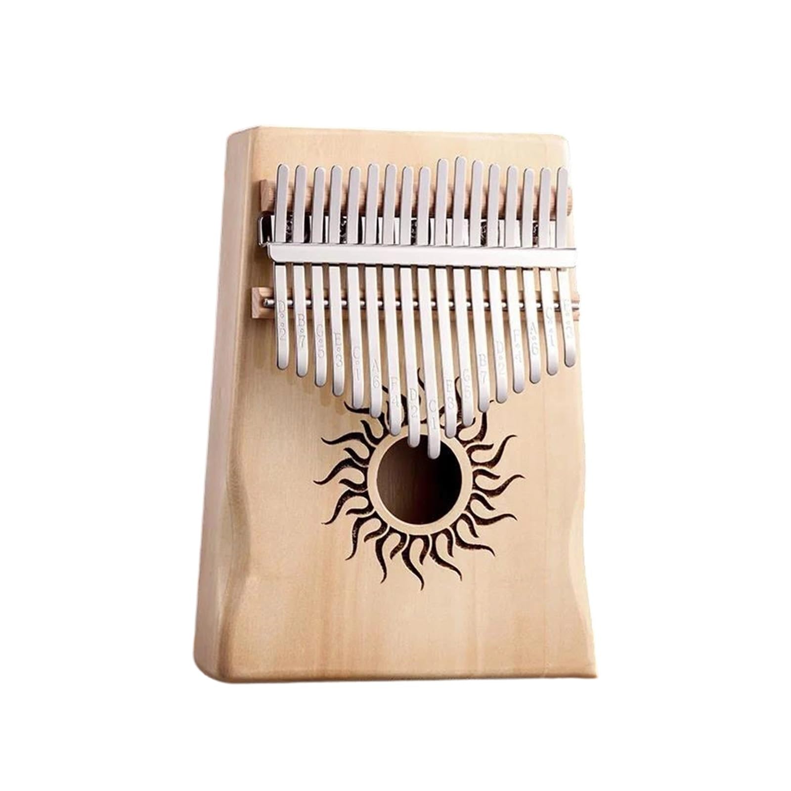 Juego De Kalimba De 17 Teclas Para Piano De Pulgar Para Principiantes Instrumentos Musicales Kalimba(White)