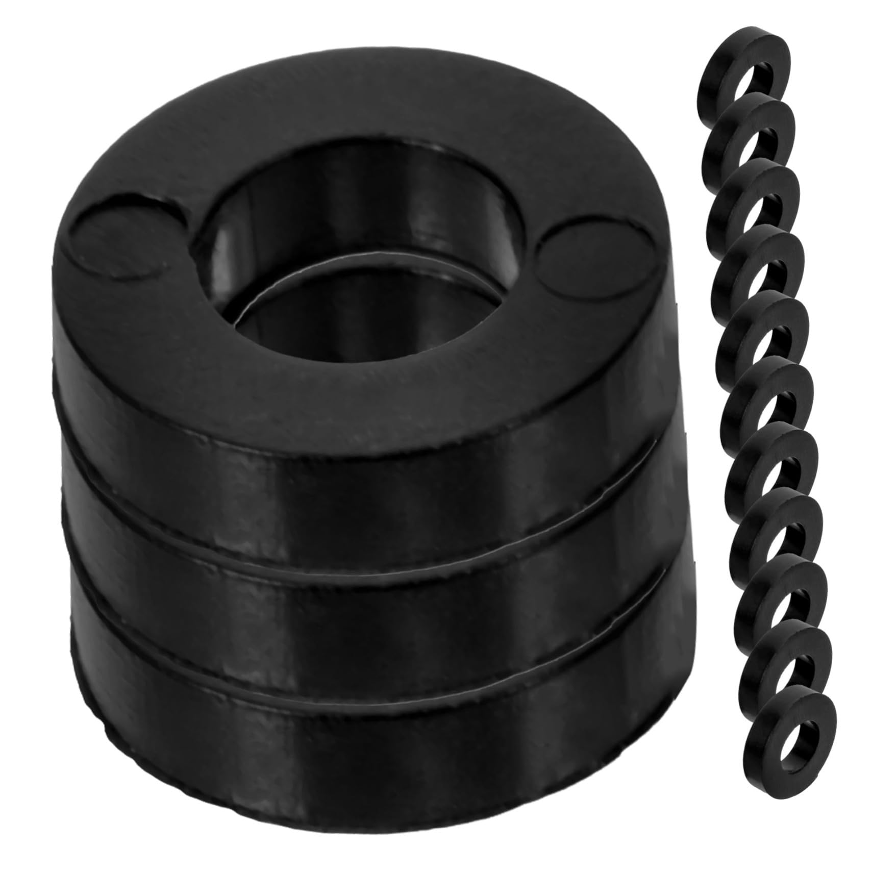 HANABASS 100Pcs Drum Washer Set for Drum Kit Accessories Durable Gasket Pads for Drums Protects Drum Surfaces Compatible with Acoustic Electronic Drums Essential Drum Replacement