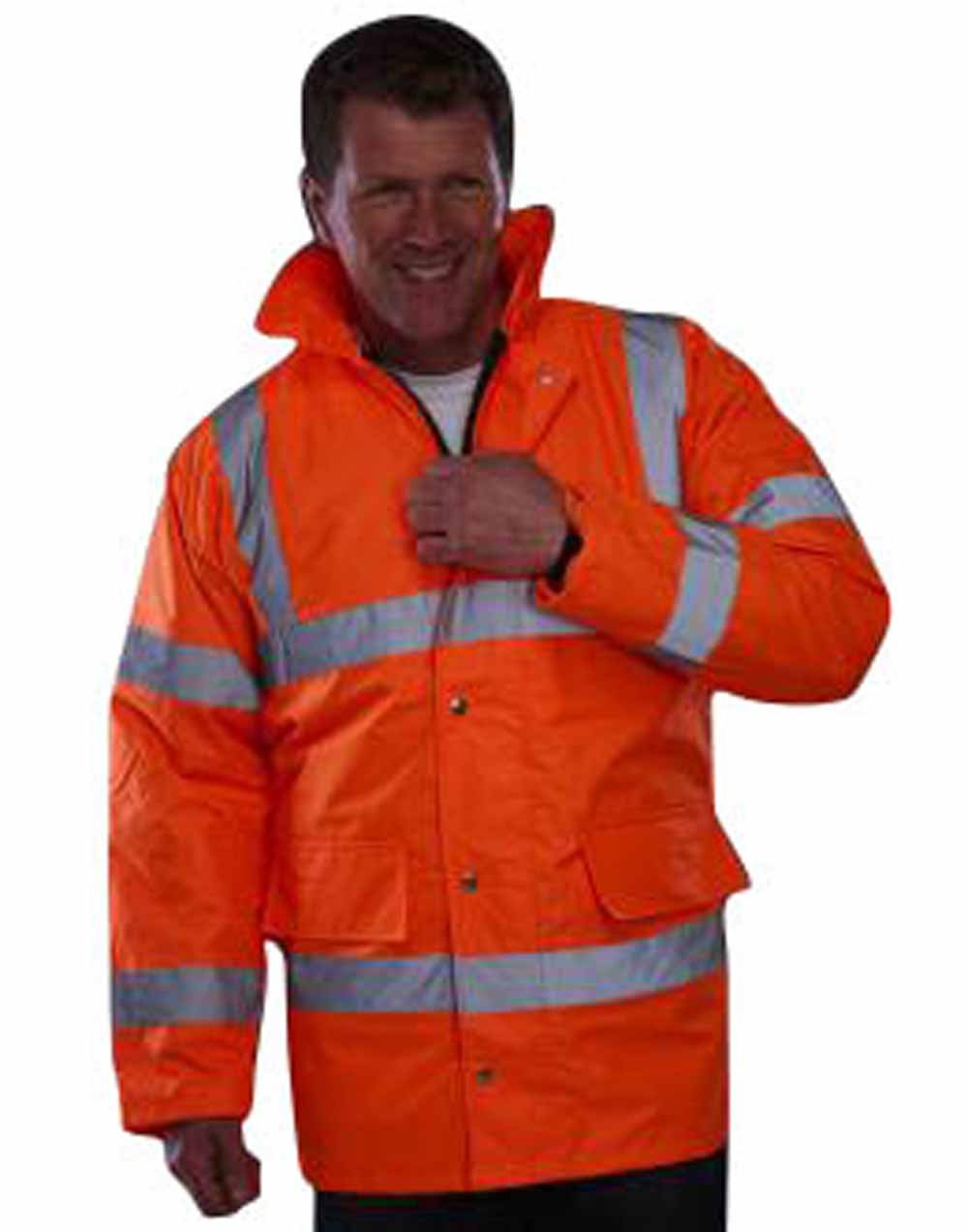 Veste parka imperméable de sécurité haute visibilité EN 471 M