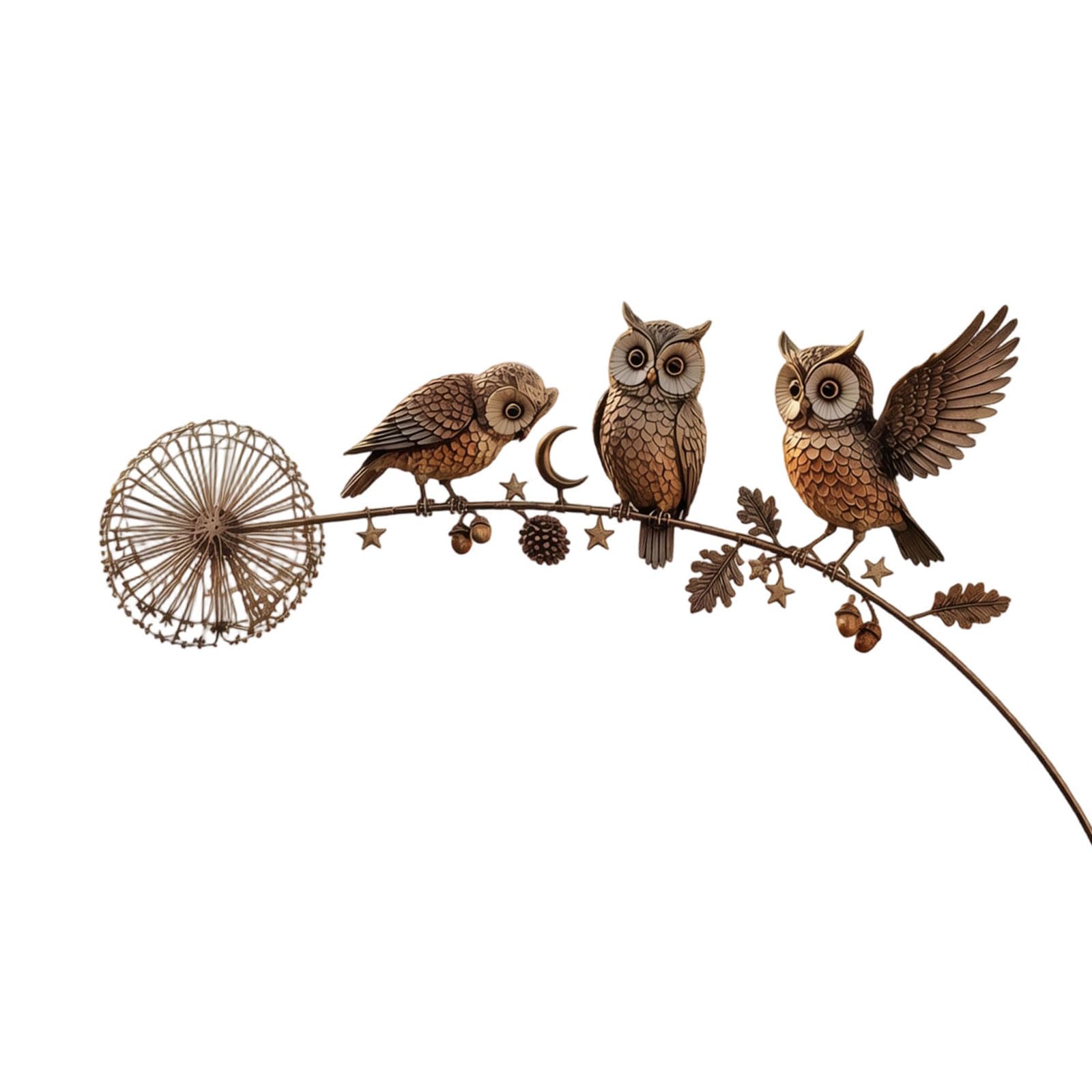 QRZMEDU Rustproof Garden Stake Iron Bird Sculpture Antique Garden Decoration Yard Patio Flower Bed Outdoor Decoration Permanent Outdoor Yard Art