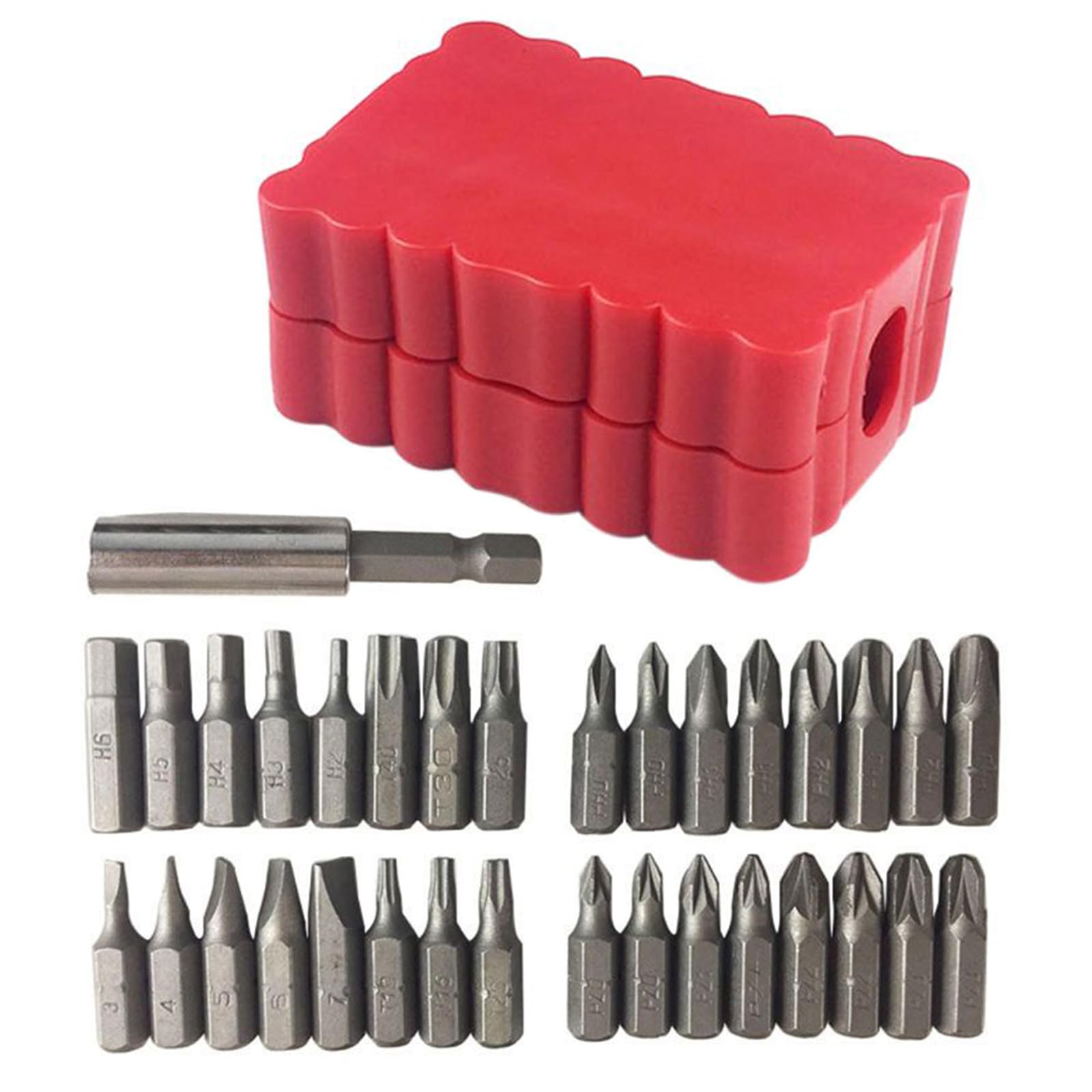 33pcs Security Bit Set With Extension Bit Tamper Proof Star Screwdriver Bit Set Security Bit Set