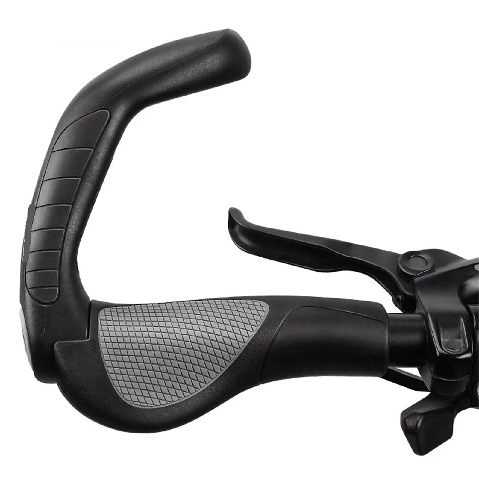 Generisch Ergonomische, Abschließbare Fahrradlenkergriffe, Verlängertes Lenkerende, Gummi-Mountainbike-Griffe