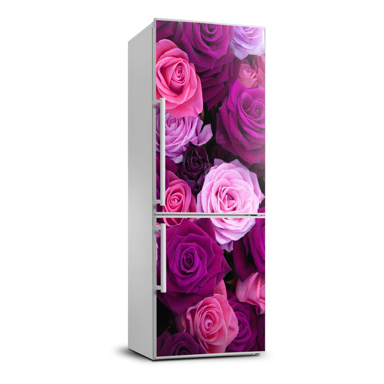 Pegatinas de rosas 60x180 cm para renovación estética del refrigerador