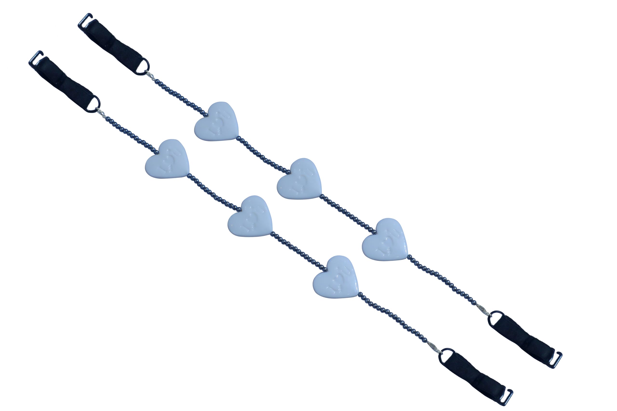 ManHan beaded bra strap grey white I love you-picture-10