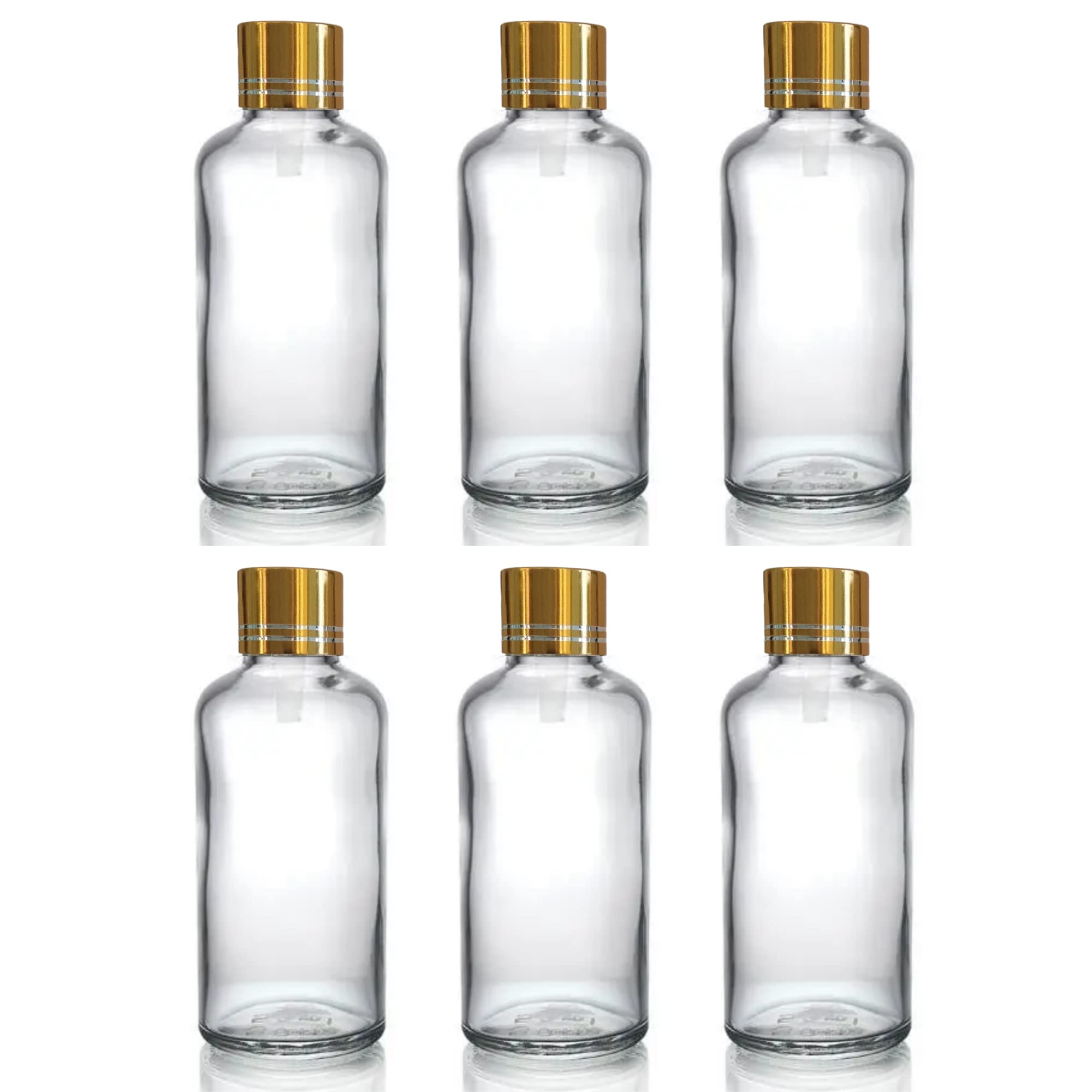 Devinez (Pack of 6) Multipurpose Refillable Transparent Clear Round Glass Bottle, 30 ml with Golden Cap and V Drop Nozzle for Cosmetics, Serum, Essential Oils, Blends, Skin Care, Travel, Toners & DIY-picture-20