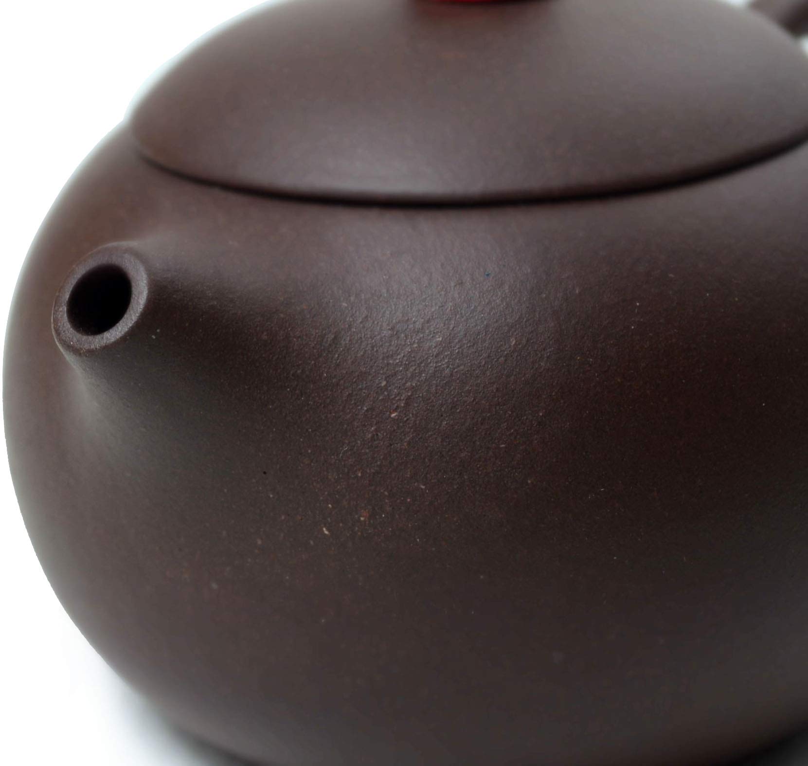 Teapot 6oz Chinese Yixing Xishi ZinI Clay Pots Ball Filter Infuser for Loose Tea (Spherical filter), Yixing Zini, 200ml - Image 4