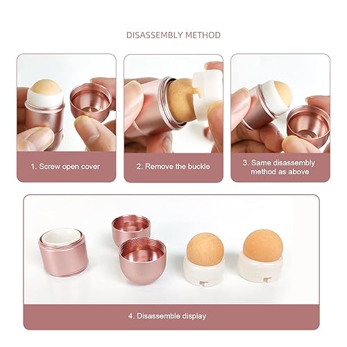 Miniatura 4 de Sonew Rodillo volcánico volcánico absorbente de aceite, mini piedra volcánica reutilizable 2 en 1, barra absorbente de aceite, para el cuidado de la