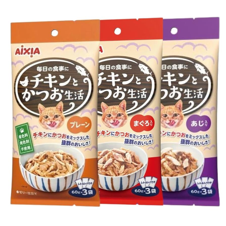 アイシア　おさかな生活　おにく生活　チキンとかつお生活　41パック アイシア おさかな生活 おにく生活 チキンとかつお生活 41パック