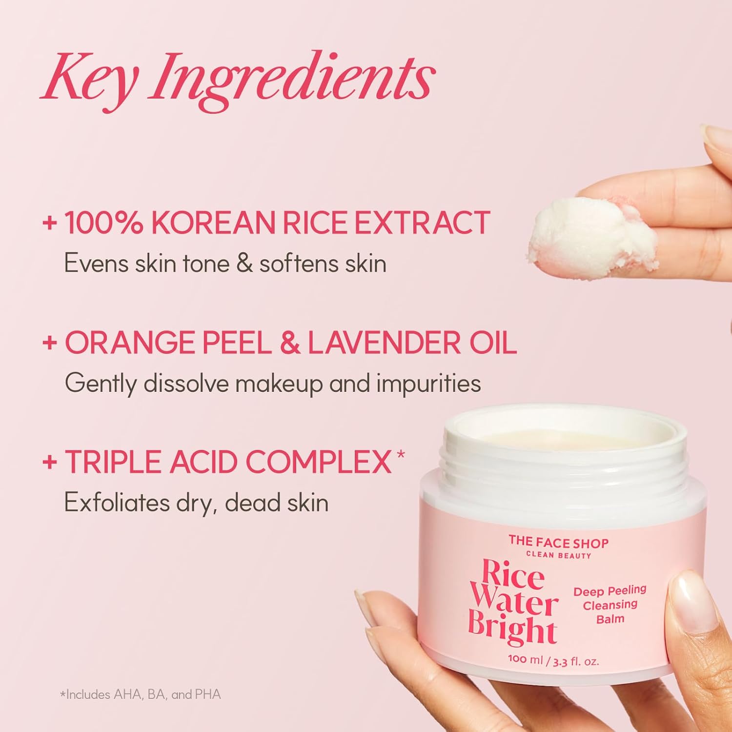 The Face Shop Korean Rice Cleansing Duo – Rice Extract Double Cleansing Foam & Balm for All Skin Types