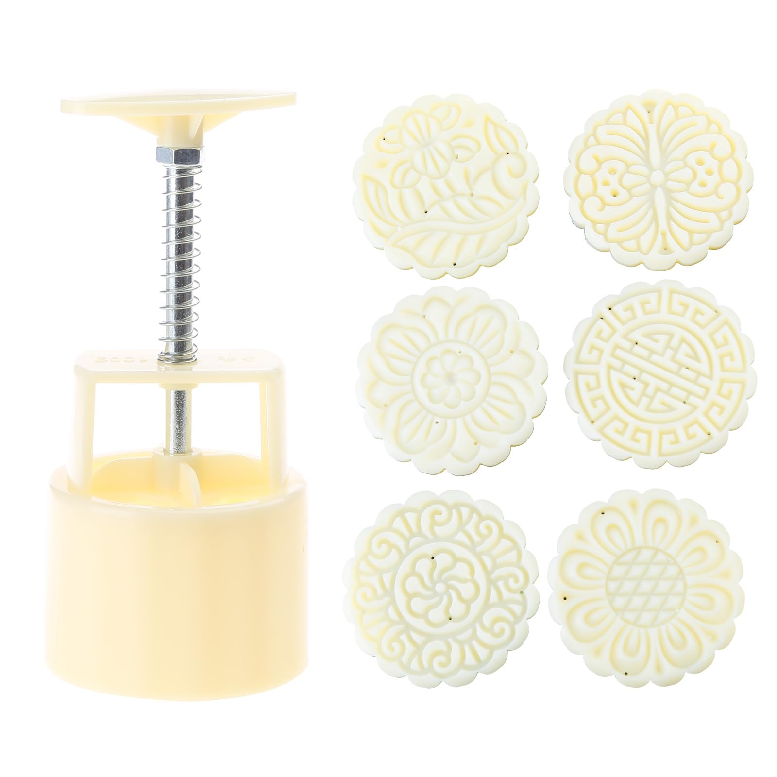 Tsophreniq 100g Flower Shaped Stamp for MidAutumn Festival Use Press