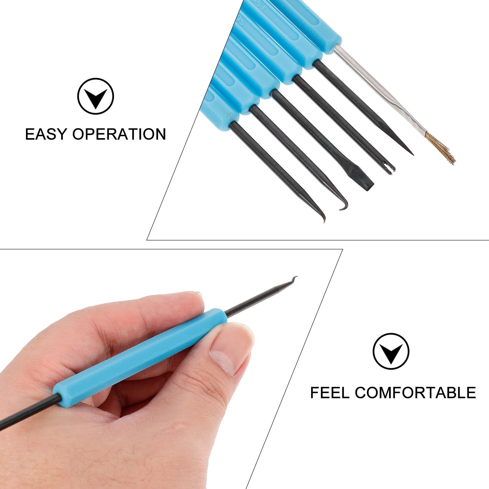 TEHAUX 6-Piece Solder Assist Tools - PCB Circuit Board Repair Kit For Electronics & Welding