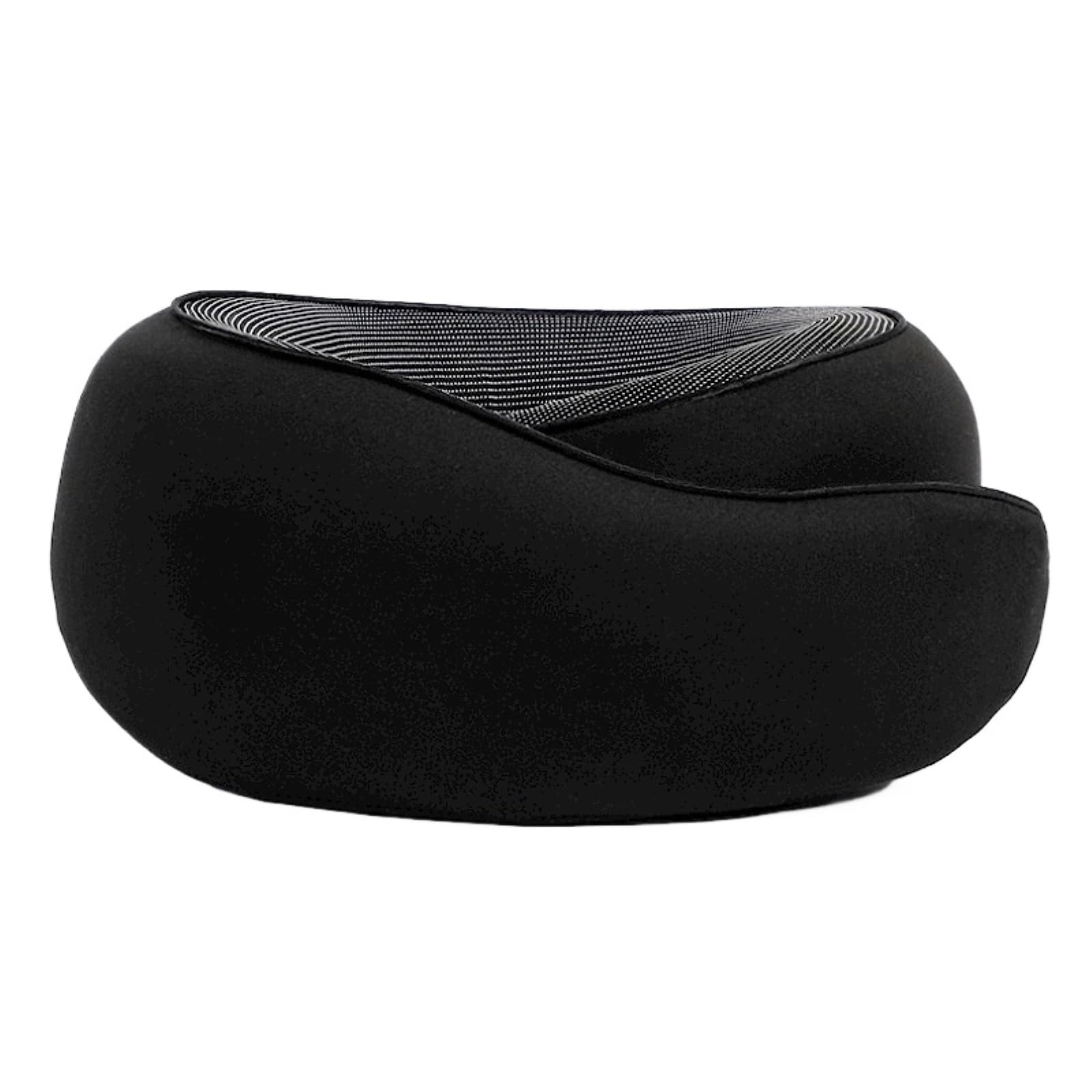 Almohada para El Cuello Almohada De Algodón En Forma U, Portátil, Rebote Lento, Soporte For El Cuello Soporte de Viaje de Cojín(Black,1pcs)
