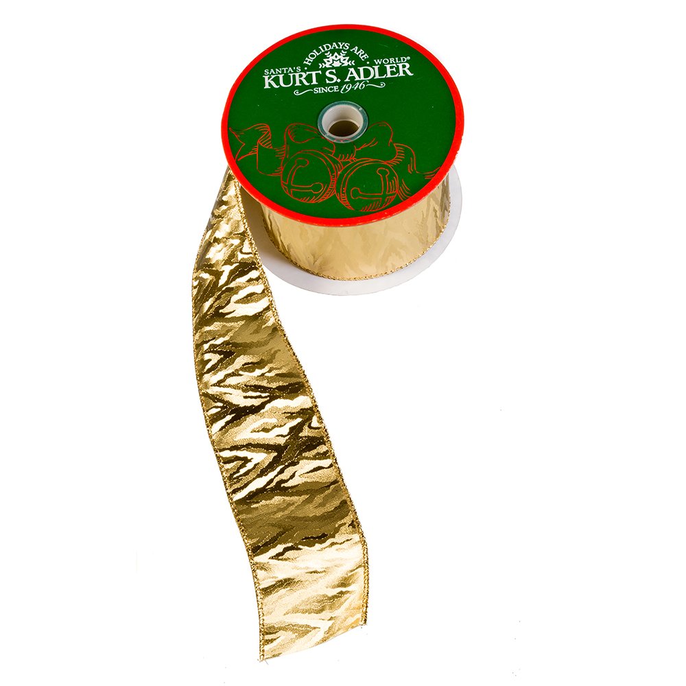 Kurt Adler Ruban deco Noel grand format pour couronne et loisirs creatifs