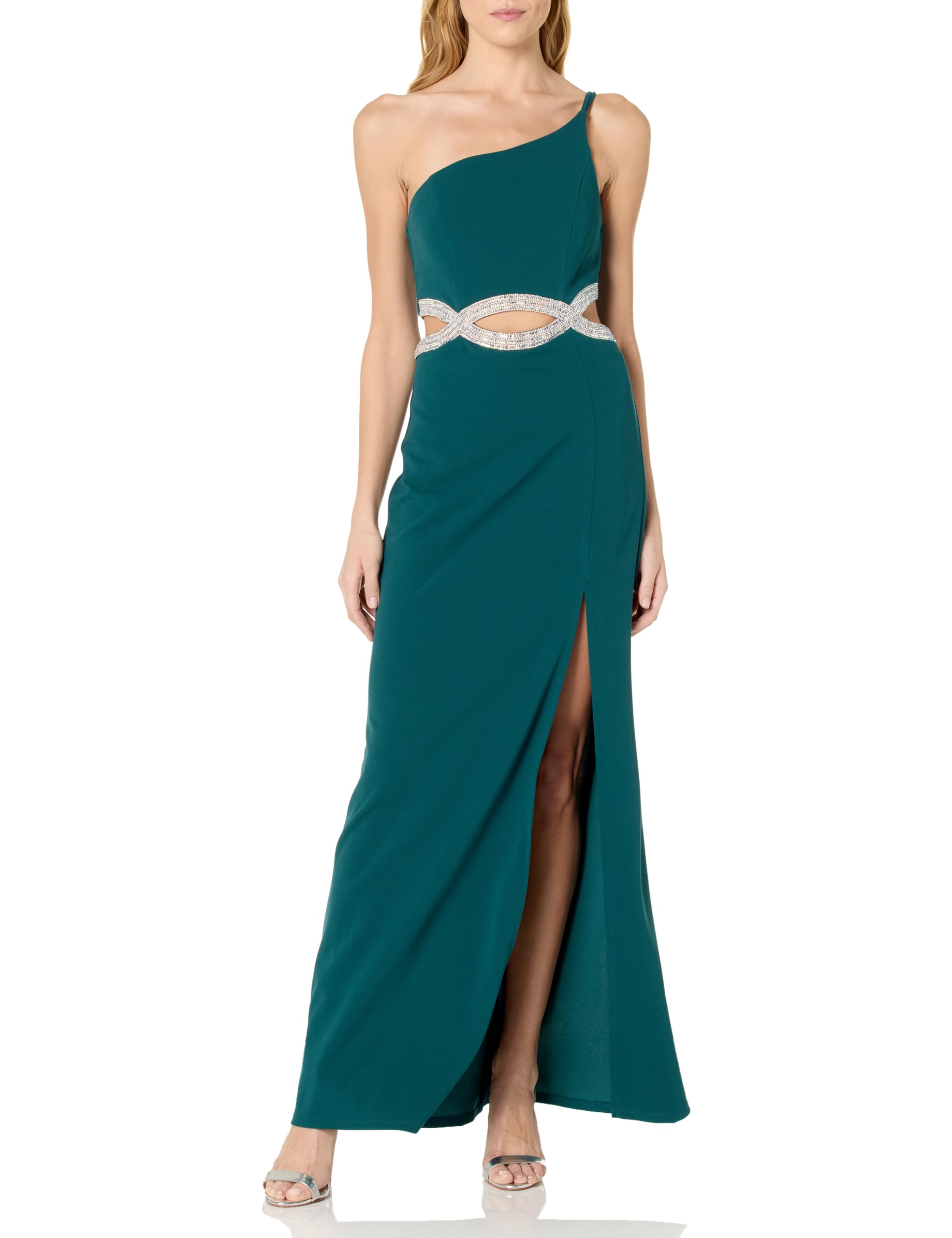 Speechless Women's One Shoulder Maxi Party Dress Size 3 