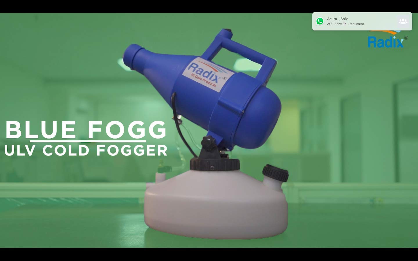Buy ACURO BLUE FOGG ULV cold Fogger/Sprayer portable Disinfection