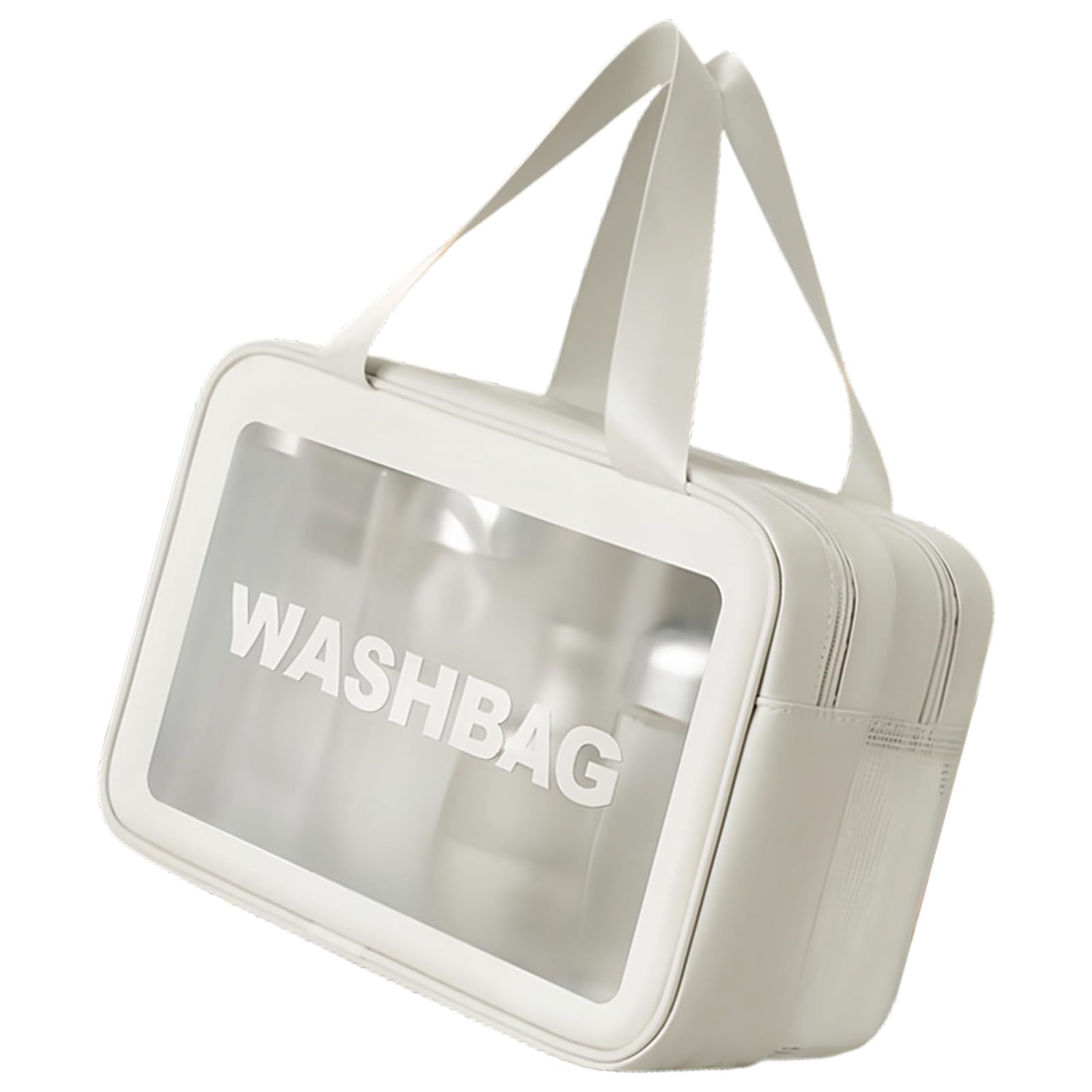 Xjdzineq Clear Makeup Bag Large Capacity Cosmetic Waterproof Wash Handheld Travel Toiletry Storage Toiletry Large Capacity Travel