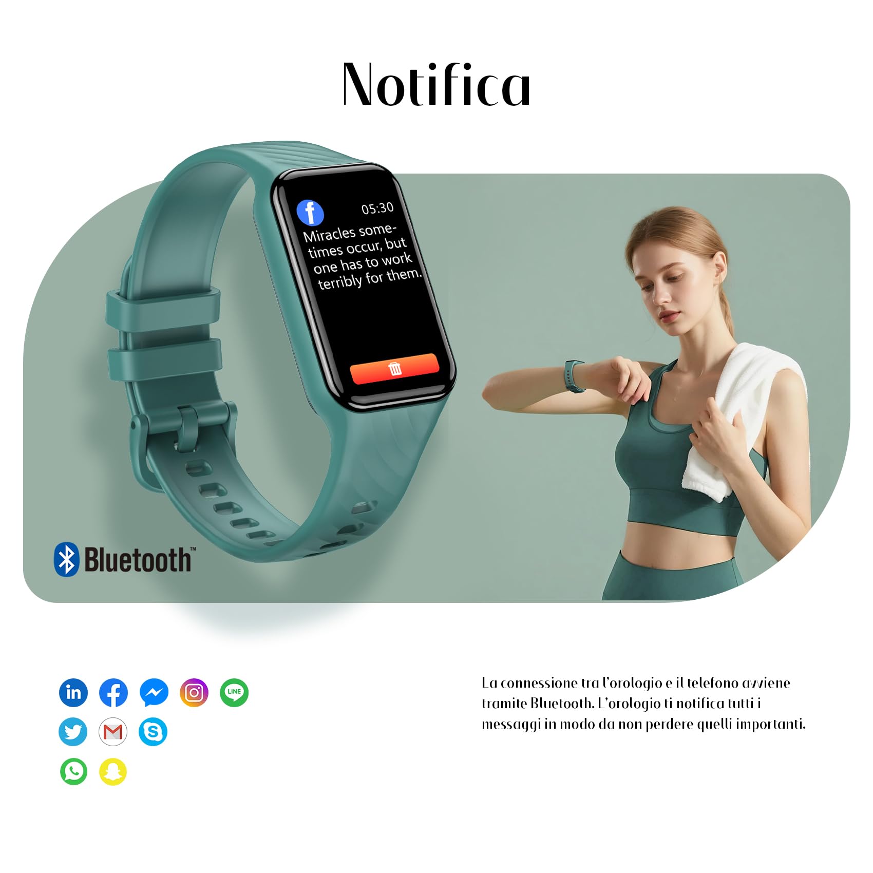 Baolubao Smartwatch, 1,47" Smartwatch Uomo Donna, Orologio Intelligente Uomo, SpO2/Sonno/Contapassi/Design Sottile, Activity Tracker Android iOS, Smart Watch Impermeabile IP68 (2 Cinturini)