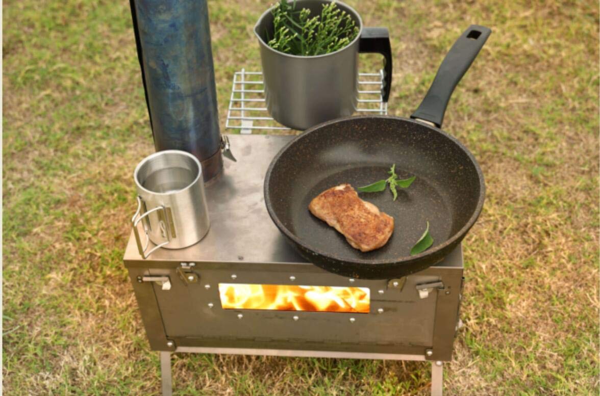 Woods Walker Titanium Wood Tent Stove Portable Ultra-Light Fast Folding  Winter Camping Grill Cooking Heater Warmer, Portable Camping Wood Stove  Tent Heater : Amazon.ca: Sports u0026 Outdoors