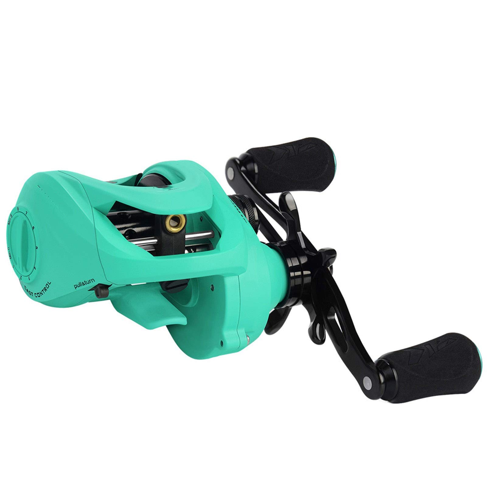 U5GAAALPPQ9 Fishing Reel Metal Body Amazing 25Lb/11.33KG Drag Power Baitcasting Reel 11 Bearings 6.3:1 Saltwater Fishing Reel Reel (Bearing Quantity : 11 Use Mode : Left Hand) : Sports & Outdoors