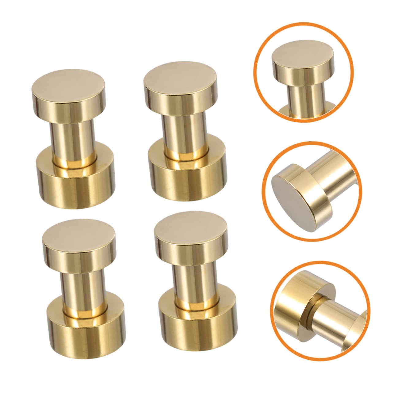 UKCOCO 4piezas Ganchos Metálicos Impermeables Para Baño Colgar Toallas Ganchos De Pared Tornillos Incluidos
