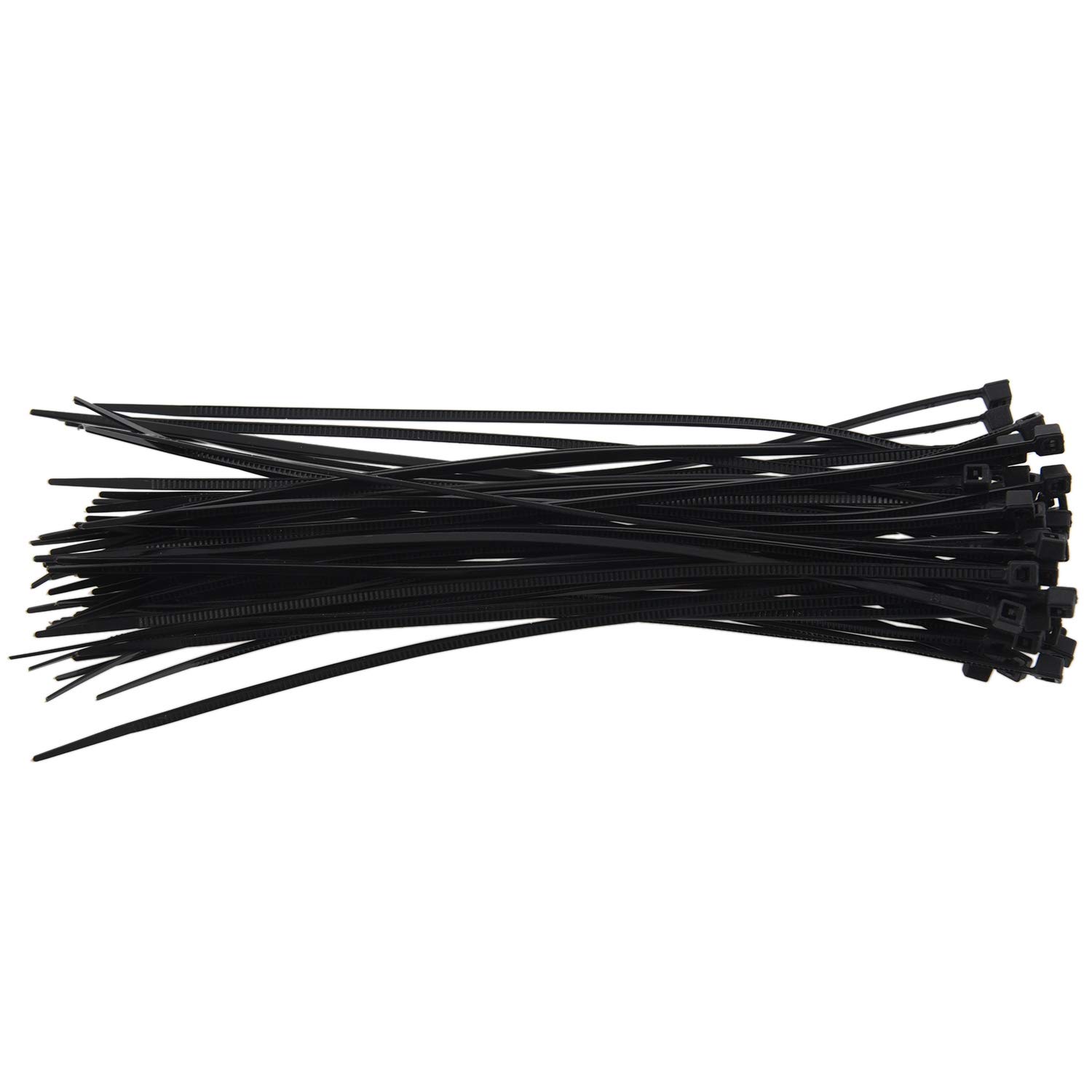 Lklncxc One Color Cable Ties Cable/Zip Ties Colour:black Size:140 Mm X 2.5 50Pcs