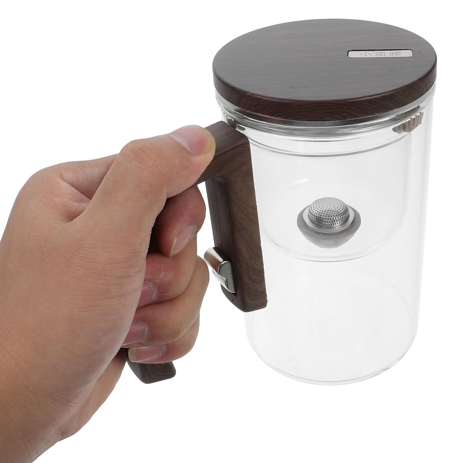 Elegante Glas Teekanne mit Losem Blatt Teesieb aus Edelstahl und Magnetischem Verschluss 520ml für Büro und Teehaus Leicht zu Reinigen und Stilvolles Design
