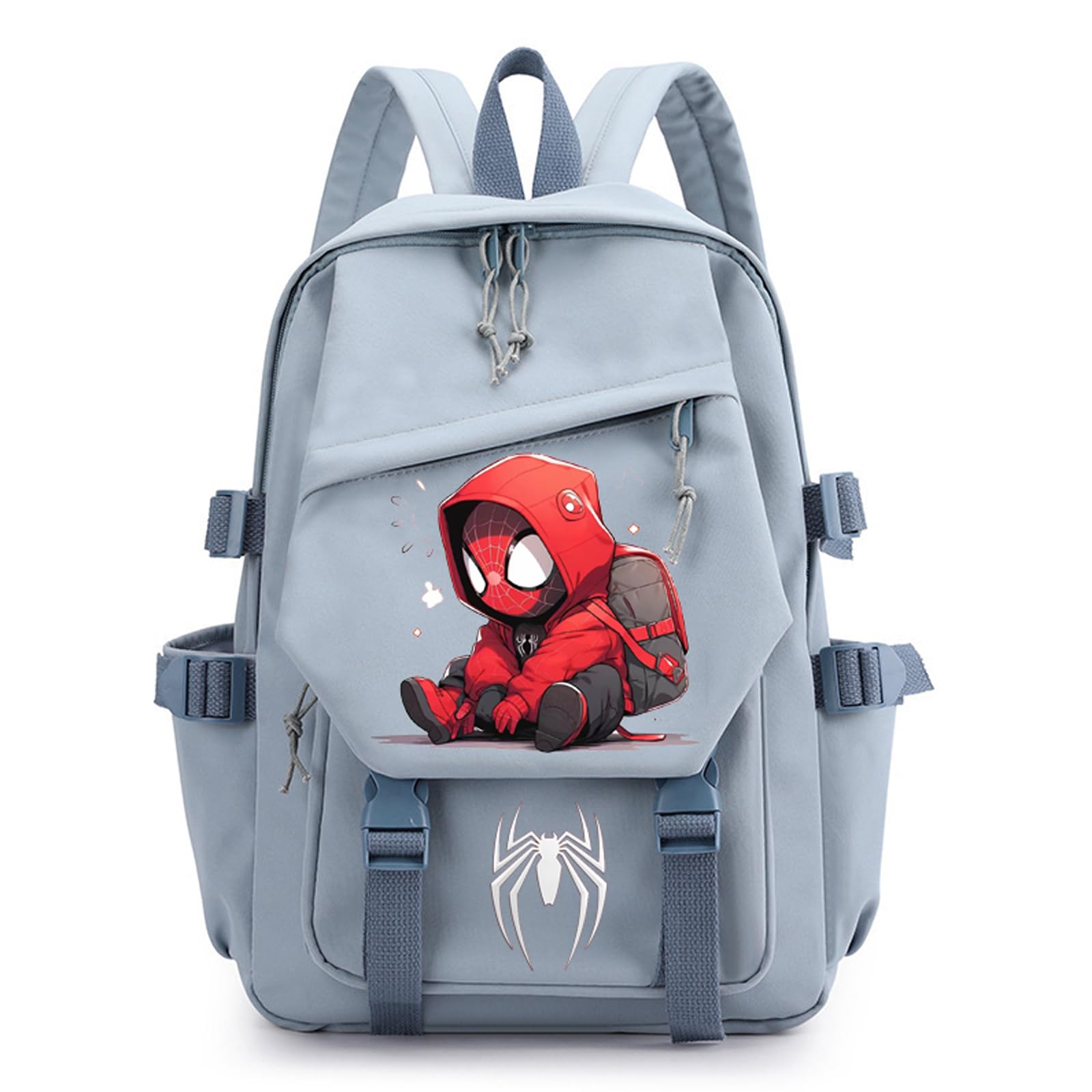 GLOOMALLCartoon Anime Backpack Nylon Travel Bag Big Kids Schoolbag for Boys (Blue)