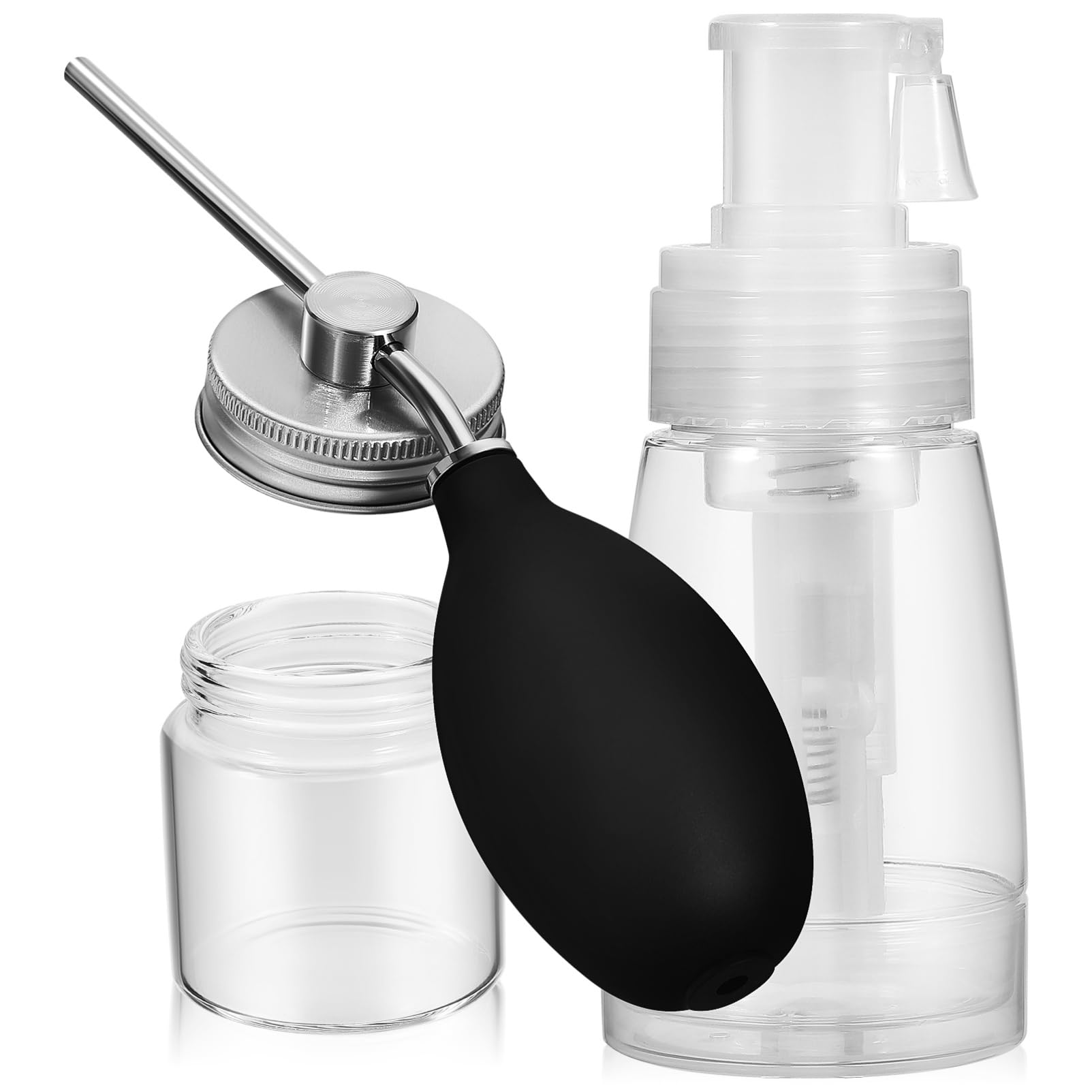 Botellas Aplicadoras Para Cabello 2 Unidades 180ml Cada Una Pulverizador De Polvo Reutilizable Para Peluquería y Belleza