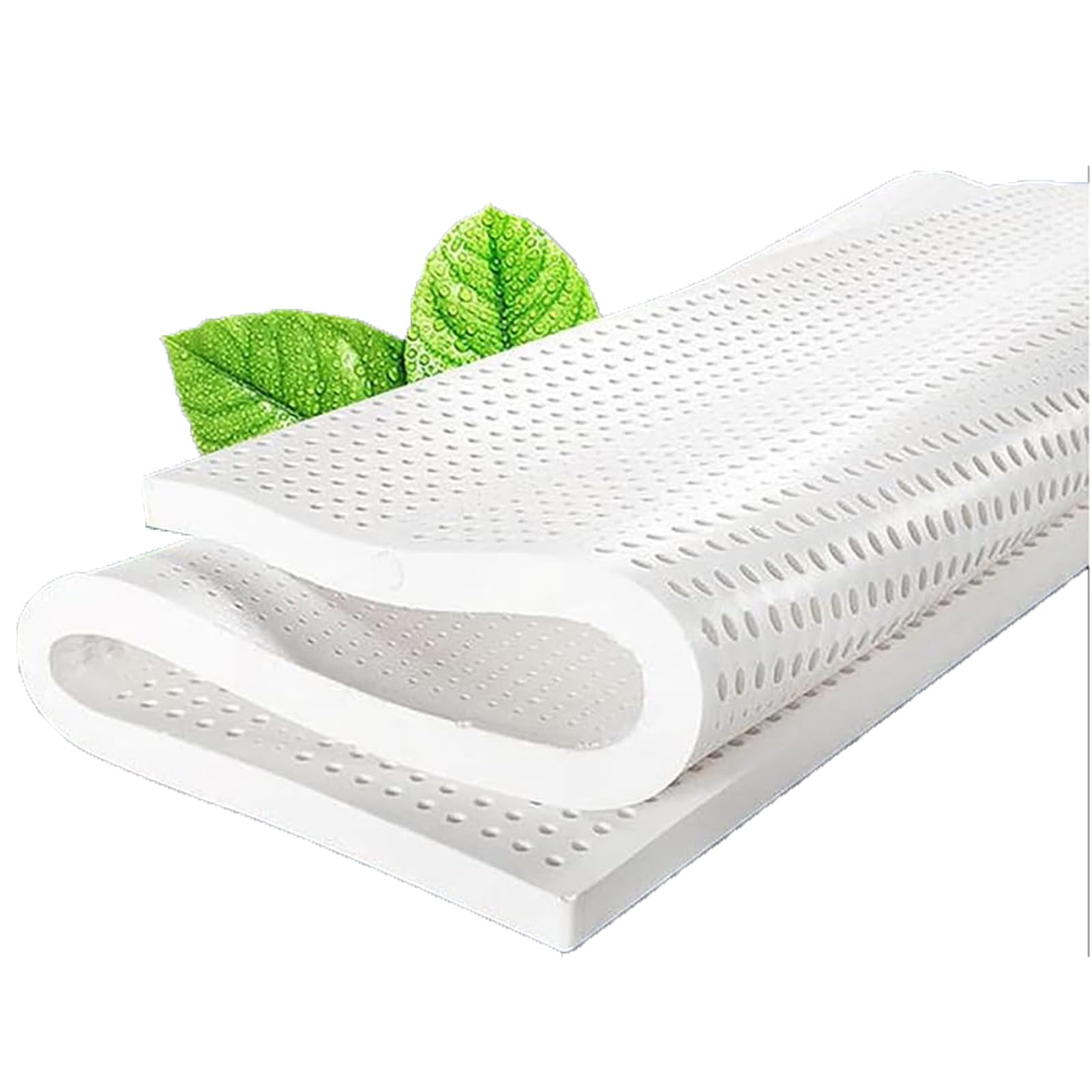 100% Natural Latex Super Soft,Premium Natural Latex Mattress Topper, Organic Cotton Cover No Memory Foam Chemicals, Help Relief Shoulder,1in,100x190cm(39x75in)