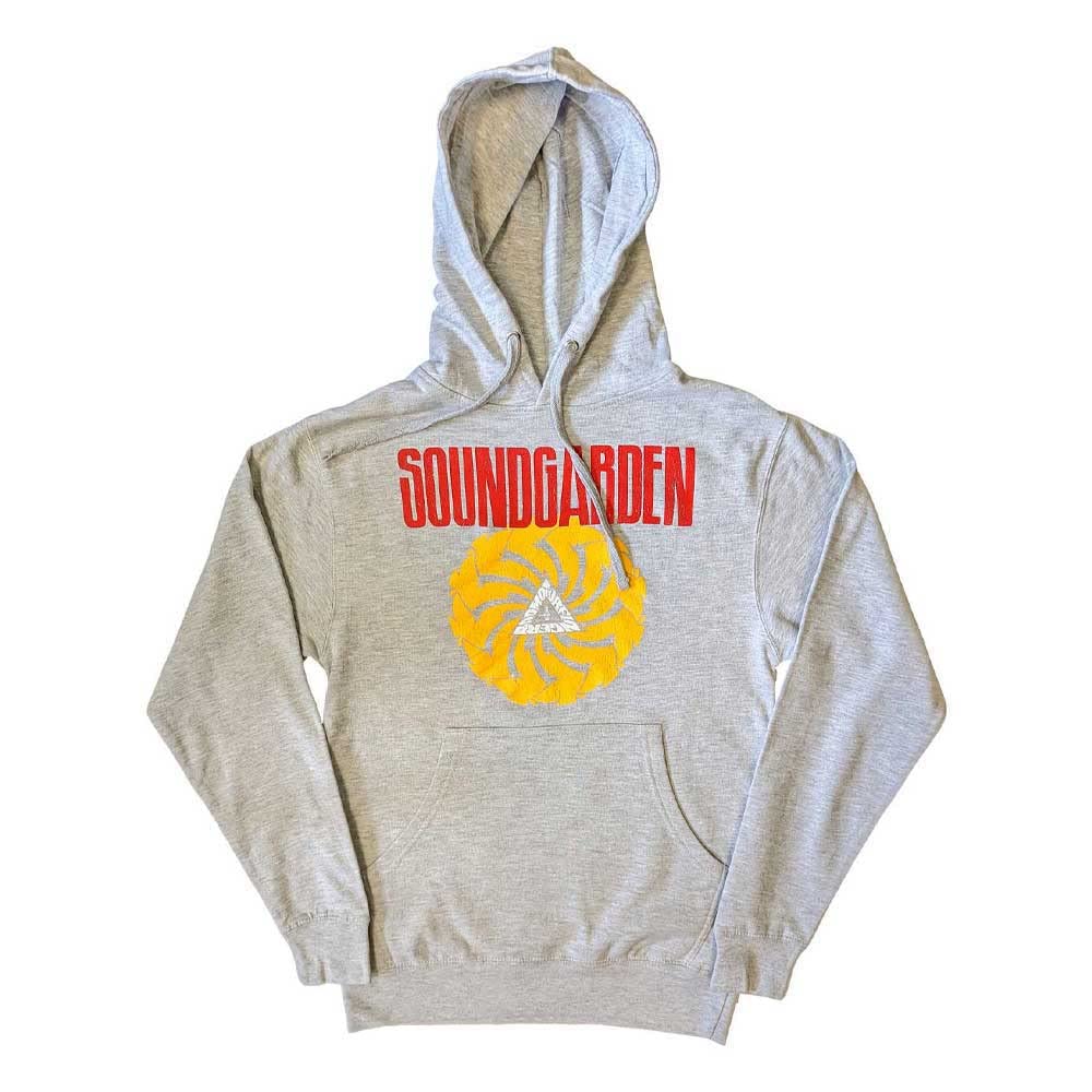 Soundgarden Hoodie Badmotorfinger Band Logo Official Unisex Grey Pullover