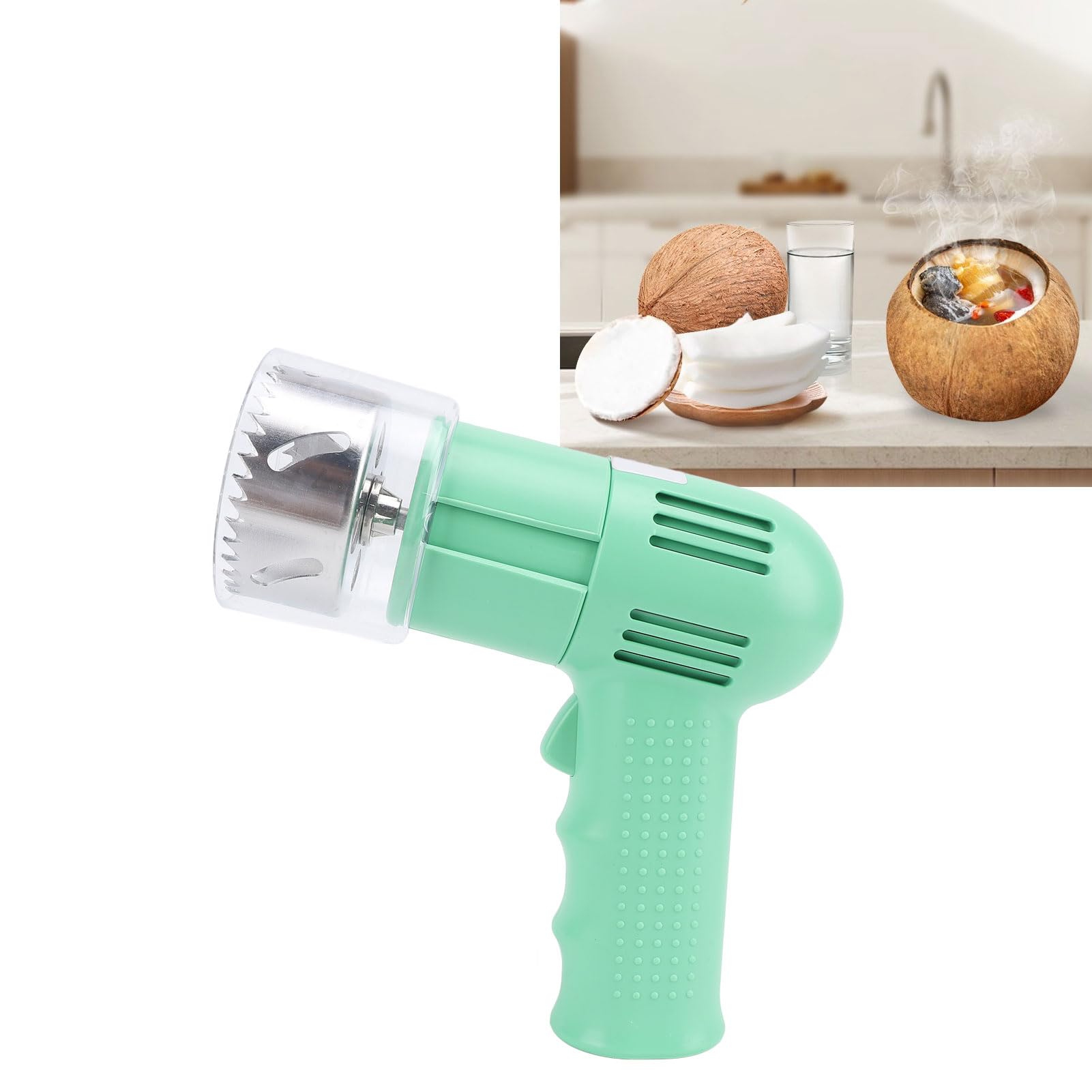 Alomejor Ouvre-bouteille électrique en Acier Inoxydable, Outil Rapide et Pratique pour les établissements de Boissons Jeunes et Matures (GREEN)